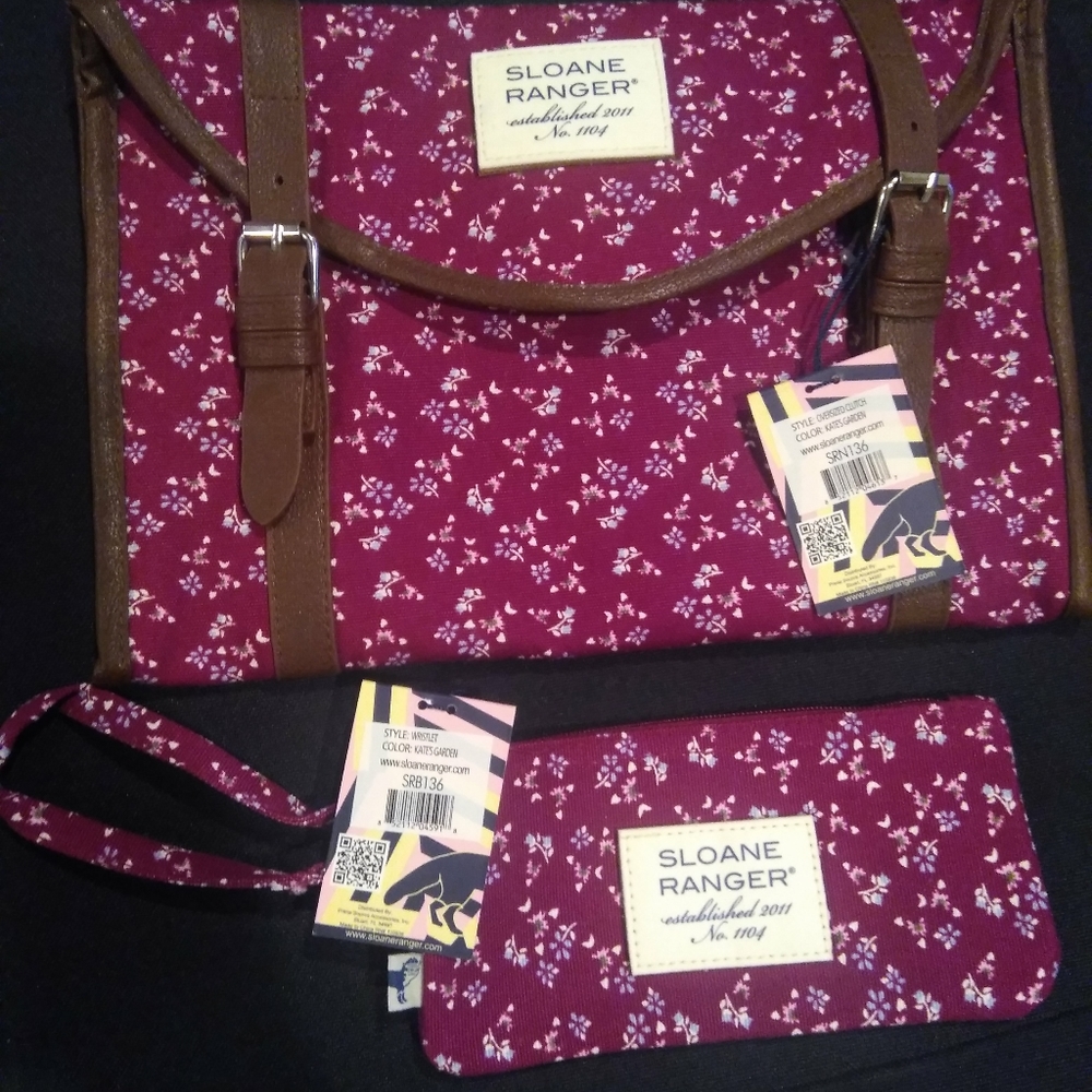 Sloane Ranger Clutch and wristlet